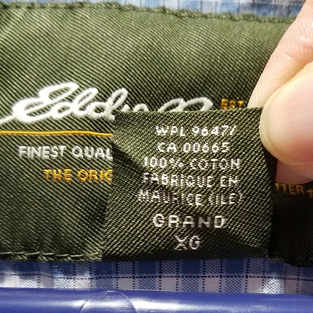 *SOLD*  Eddie Bauer Striped Button-down Shirt - Picture 5 of 7